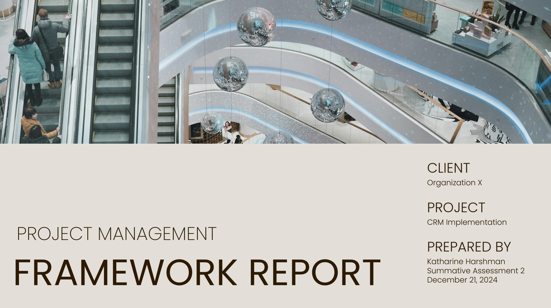 Project Management Framework Report thumbnail